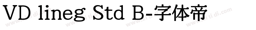 VD lineg Std B字体转换